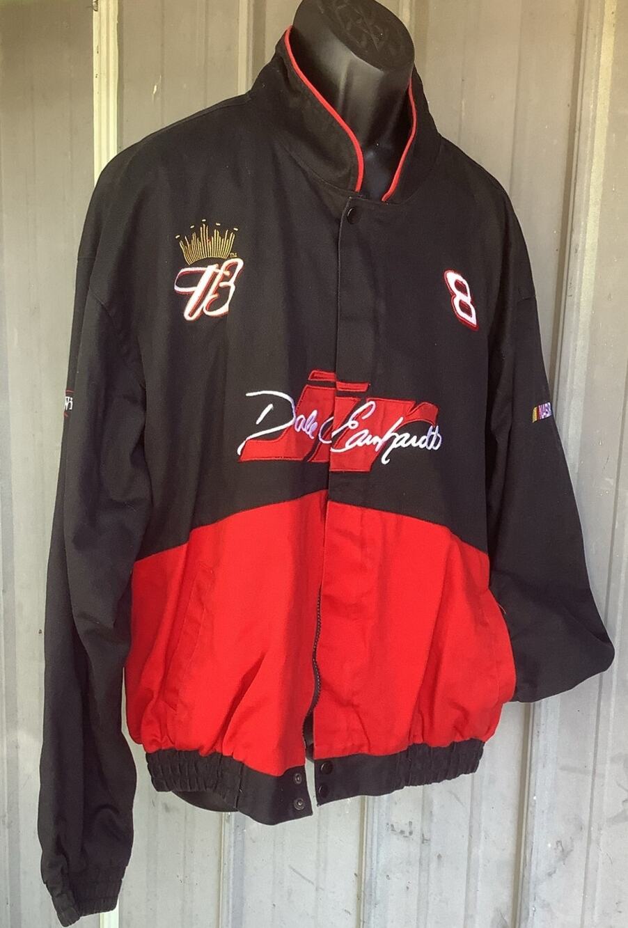 Vintage Dale Earnhardt Jr 8 Budweiser Racing Jacket Winners Circle Mens XXL Flaw